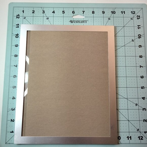 Silver metal Picture Frame 8 X 10 Hanging Tabletop - Picture 2 of 4